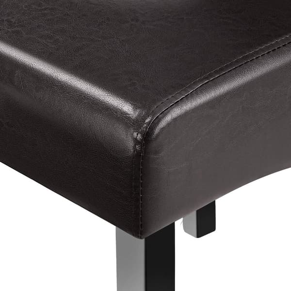 Spisebordsstol, ergonomisk - brun,Sæt med 6 stk.