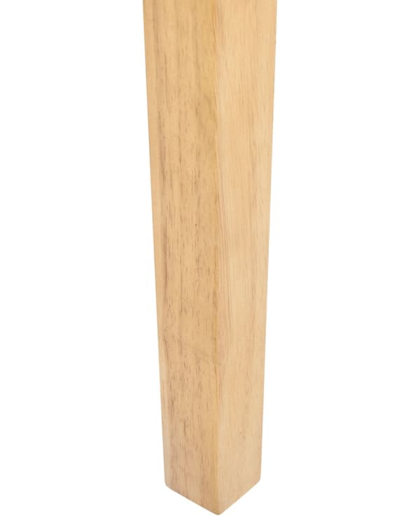 Set med 2 Matstolar Beige Konstläder Träben Traditionell