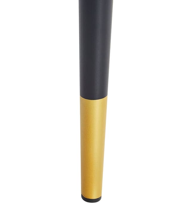 Stol 2 st Blå Sammet Klädsel Svarta Ben Retro Glamour
