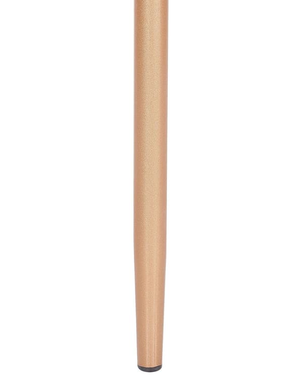 Spisebordsstole Guld Metal Hvidt Kunstlæder Sæt 91 x 42 x 41 cm Dekorative Metalstole med Lædersæde Stabelbare Høj Ryg Glamourstil Køkken