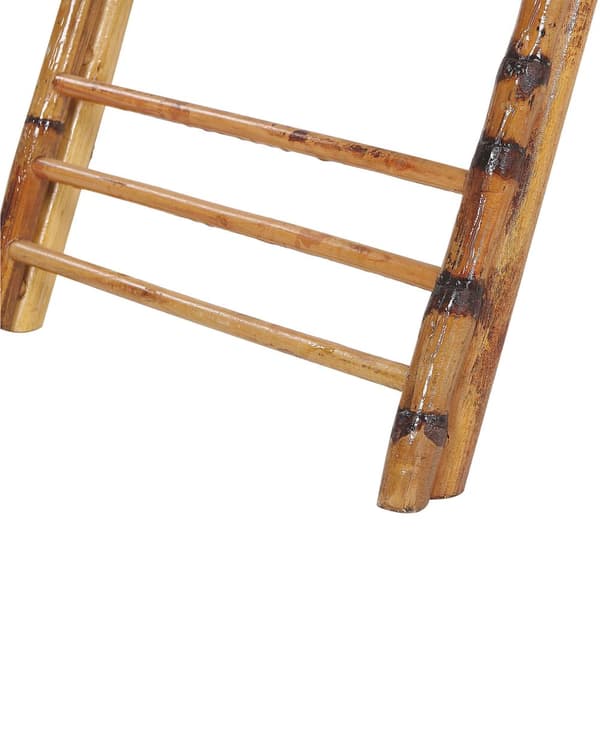 Sæt med 4 klapstole Lys rattan træ Stue Spisestuestole Boho Style