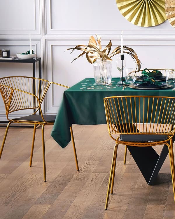 Spisebordsstol Guld Metal Sort Kunstlæder Sæt 2 stk Spisestue Stole med Armlæn Design Buet Ryg Glamour til Køkken Indretning