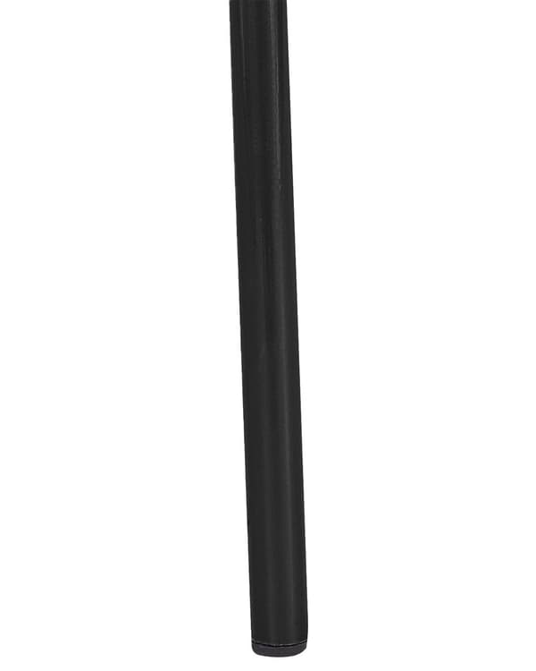 Spisebordsstol Sort Metal Sort Kunstlæder Sæt 2 stk Spisestue Stole med Armlæn Design Buet Ryg Glamour til Køkken Indretning