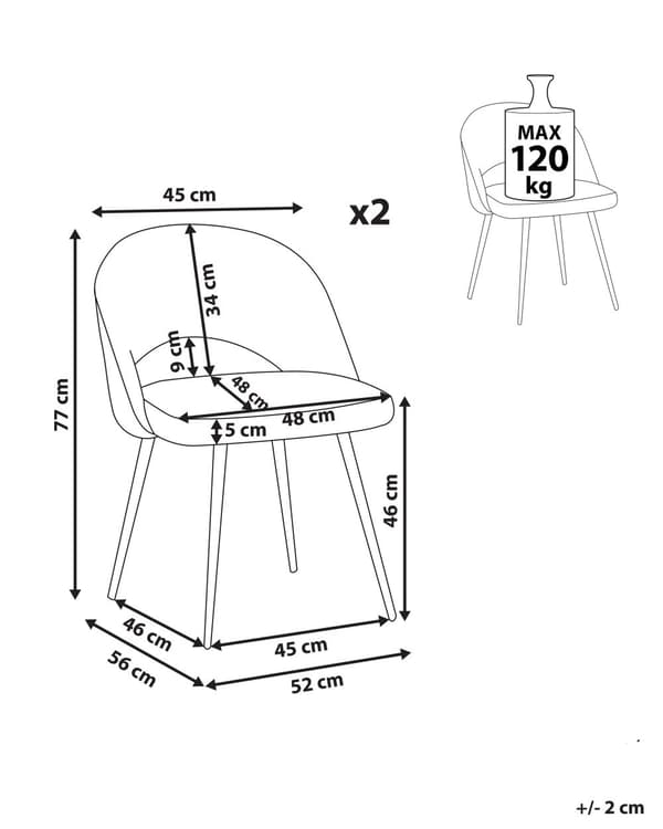 Et sæt med 2 spisestuestole grå velour med metalben blomstermønster ryglæn med udskæring