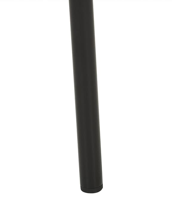 Set av 2 Matstolar Grön Manchestertyg Klädd Sits Svarta Metallben Modern Stil