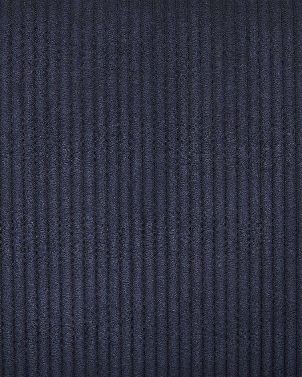 Sæt med 2 Spisestuestole Blå Velour Betrukket med Sorte Metalben i Glamourøs Stil