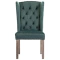 Miniatyrbillede 5 af 10: vidaXL spisebordsstole 4 stk. velour mørkegrøn