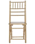 Miniatyrbillede 5 af 9: Klapstole Guld Bøgetræ Sæt 4 Stk Sammenklappelig Foldbar Spisestole uden Armlæn Moderne Glamour til Spisebord Køkken Spisestue Indretning