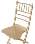 Miniatyrbillede 7 af 9: Klapstole Guld Bøgetræ Sæt 4 Stk Sammenklappelig Foldbar Spisestole uden Armlæn Moderne Glamour til Spisebord Køkken Spisestue Indretning