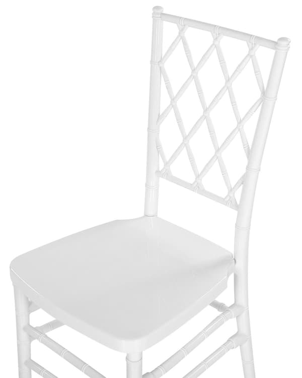 Tuoli synteettinen materiaali valkoinen 2 kpl setti pinna selkänoja käsinojaton vintage moderni tyyli