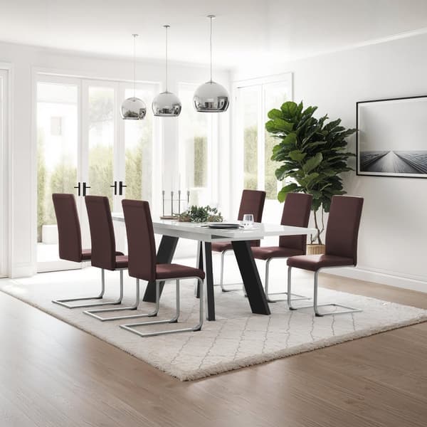 Köksstolar Bettina - brun, Uppsättning om 6