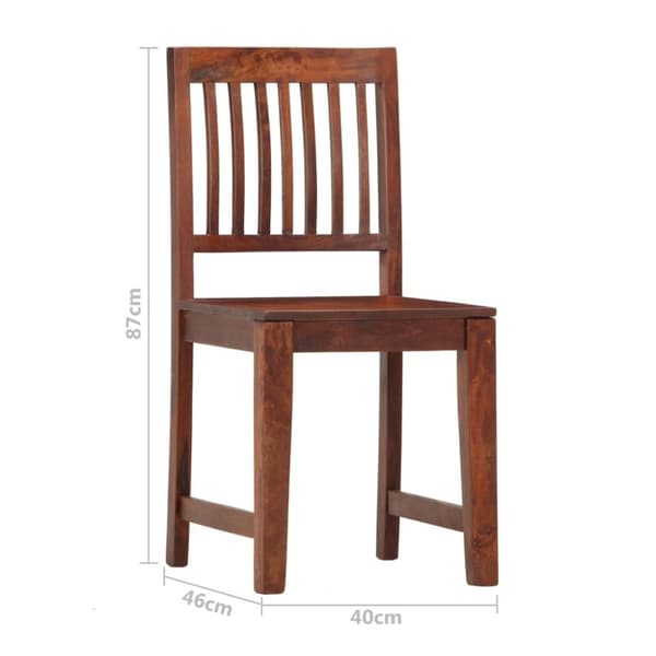 vidaXL Spisestoler 6 stk heltre mango