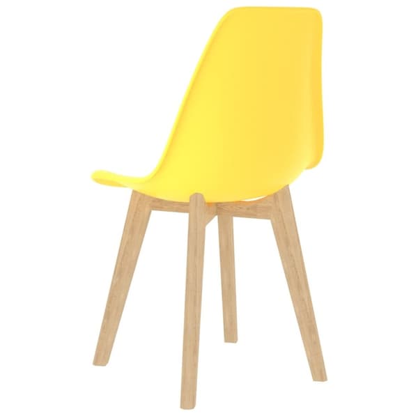 vidaXL spisebordsstole 4 stk. plastik gul