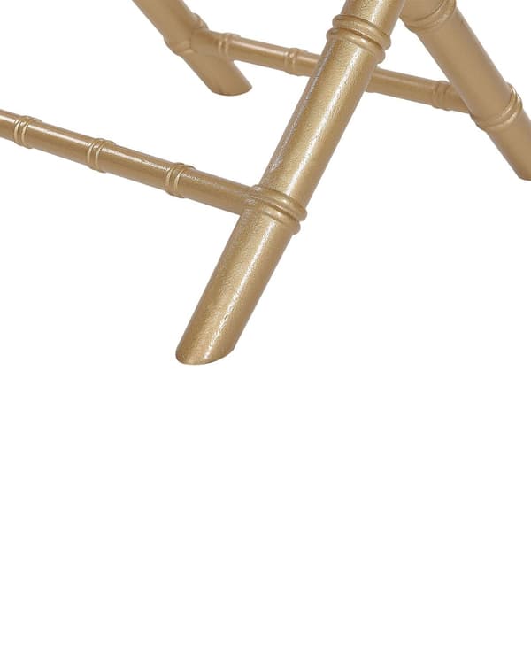 Set med 4 hopfällbara stolar Guld Bokträ Matstolar Samtida Stil