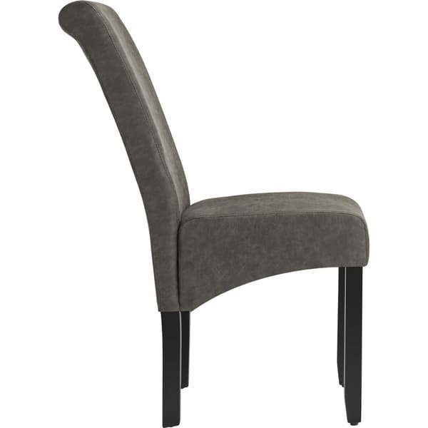 Spisebordsstol, ergonomisk - Gråmeleret,Sæt med 6 stk.