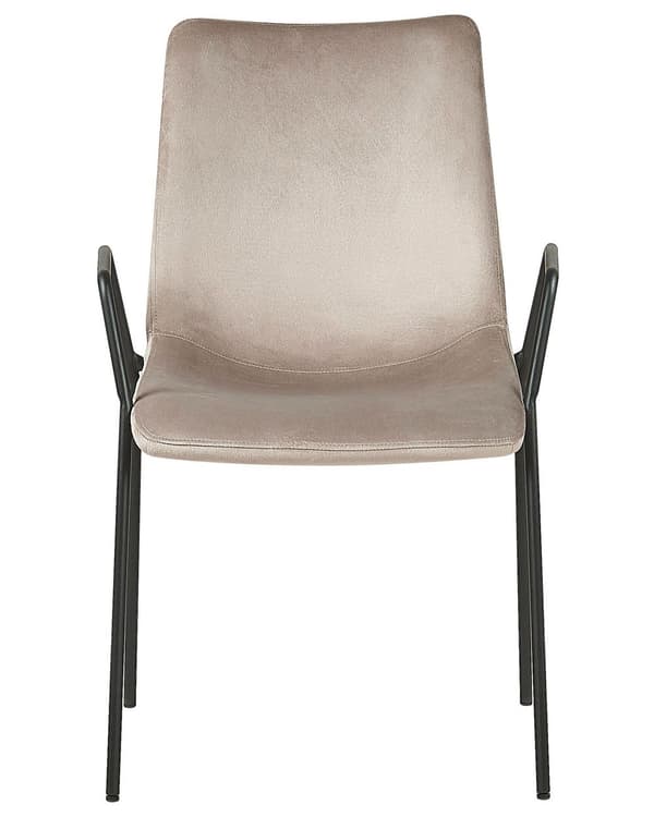 Tuoli ruskeanharmaa sametti verhoilu 2 kpl setti käsinojat pinottava elegantti glamour moderni tyyli