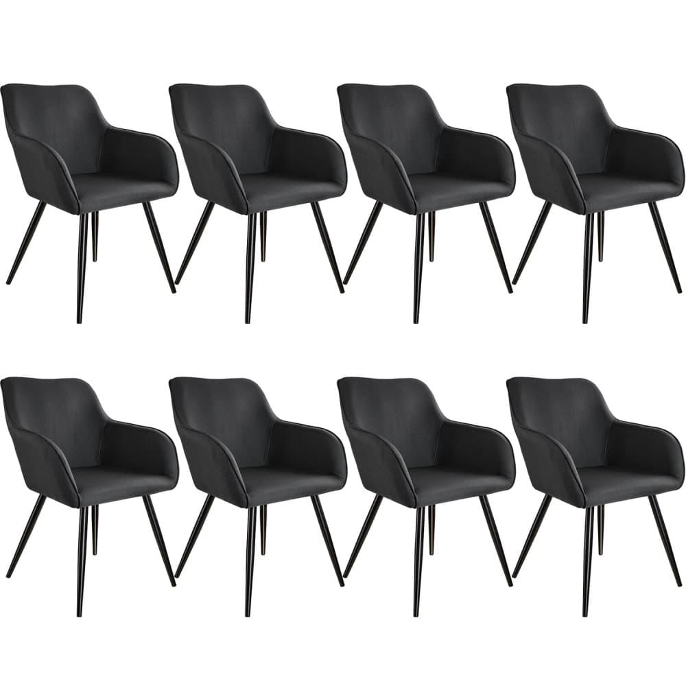 8x Stol Marilyn Hørlook - sort