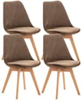 Miniatyrbillede 1 af 6: CLP 4-pack Spisebordsstol Linares
