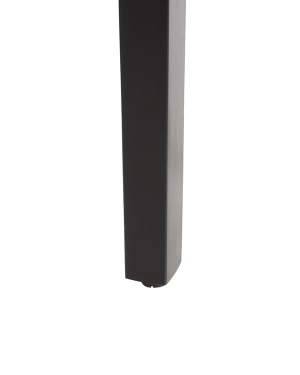 Sæt med 2 grå velourstole med sorte metalben til spisestuen retro minimalistisk stil