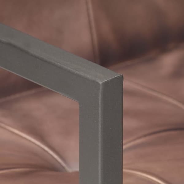 vidaXL spisebordsstole 2 stk. med cantilever-design ægte læder brun
