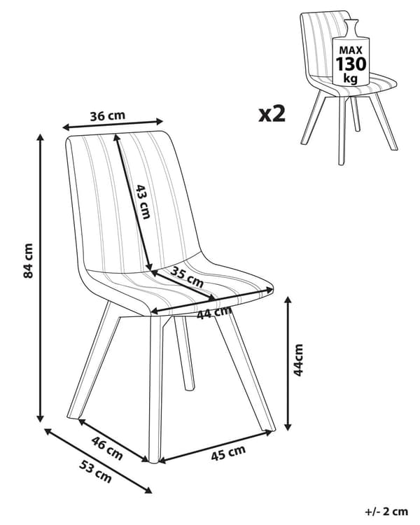 Uppsättning av 2 Stolar Mörkgrön Polyester Mörka Ben Trä Vertikalt Vadderat Böjt Ryggstöd