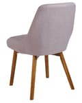 Miniatyrbillede 7 af 10: Spisebordsstole Taupe Polyester Mørke Træben Sæt 43 x 58 x 82 cm Dekorative Polstrede Spisestole uden Armlæn Design Høj Ryg Køkkenstole