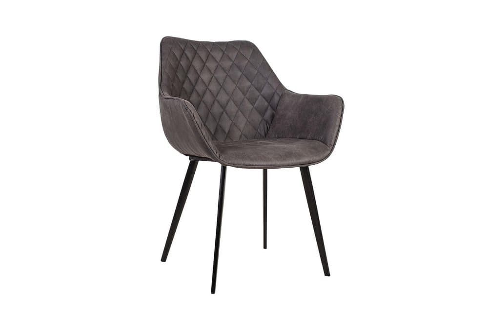 Stol Naomi 61x605xh47/84 cm Mörkgrått Tyg