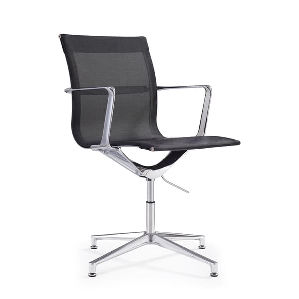 Design konferencestol Monaco - Sort