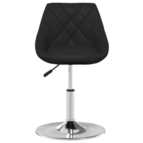 vidaXL Matstolar 2 st svart konstläder
