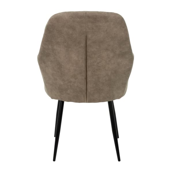 ECD Germany 2 ruokapöydän tuolia Ruokapöydän selkänoja ja käsinojat Olive Microleather Istuimen metallijalat Keittiön tuolit Keittiön tuoli Olohuoneen