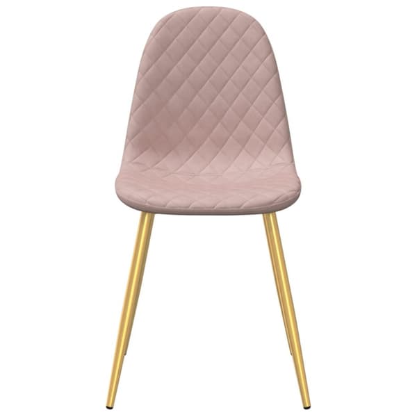 vidaXL spisebordsstole 4 stk. fløjl pink