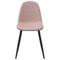 Miniatyrbillede 3 af 9: vidaXL spisebordsstole 4 stk. velour lyserød
