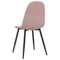 Miniatyrbillede 5 af 9: vidaXL spisebordsstole 4 stk. velour lyserød