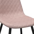 Miniatyrbillede 6 af 9: vidaXL spisebordsstole 4 stk. velour lyserød