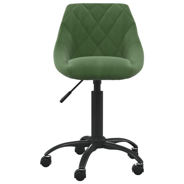 vidaXL Matstol mörkgrön sammet