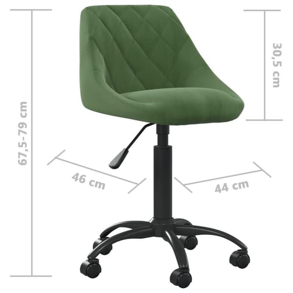 vidaXL Matstol mörkgrön sammet