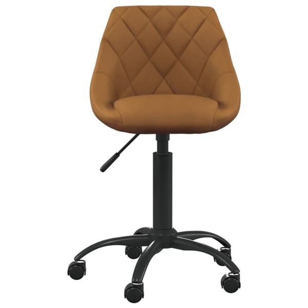 vidaXL Matstol brun sammet