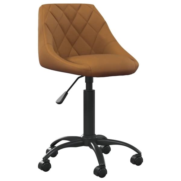 vidaXL Matstol brun sammet