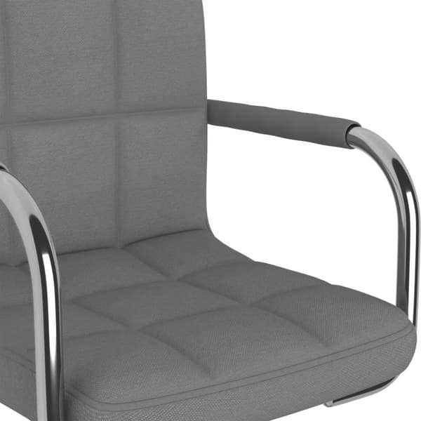 vidaXL Matstol ljusgrå tyg