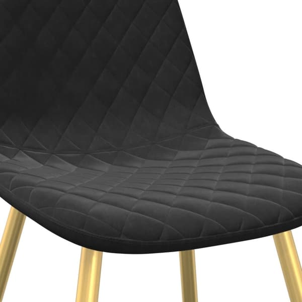 vidaXL spisebordsstole 6 stk. velour sort
