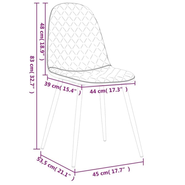 vidaXL spisebordsstole 6 stk. velour sennepsgul