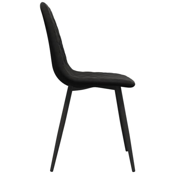 vidaXL spisebordsstole 6 stk. velour sort