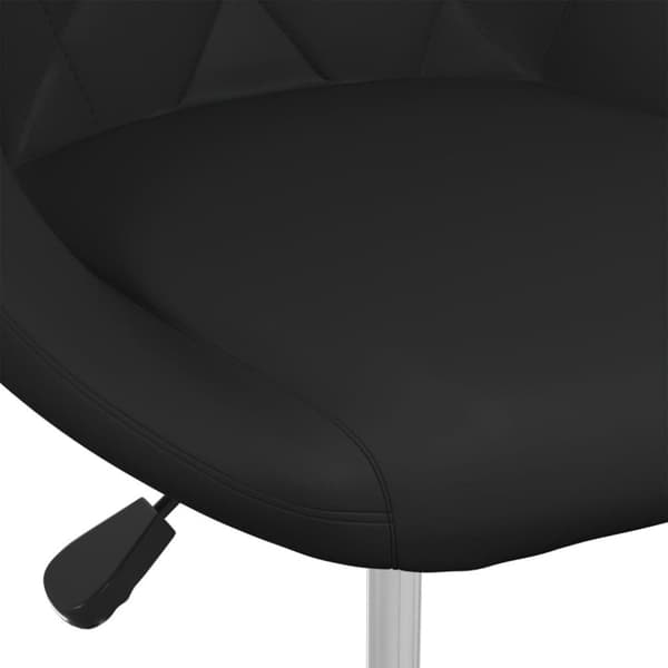 vidaXL Matstolar 6 st svart konstläder