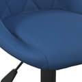 Miniatyrbild 6 av 7: vidaXL Matstol blå sammet