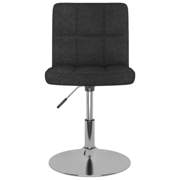 vidaXL drejelige spisebordsstole 6 stk. sort stof