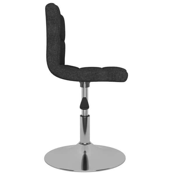 vidaXL drejelige spisebordsstole 6 stk. sort stof