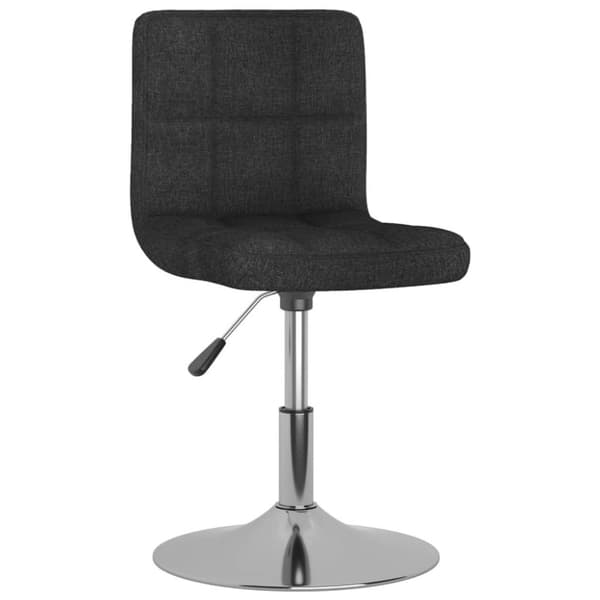 vidaXL drejelige spisebordsstole 6 stk. sort stof