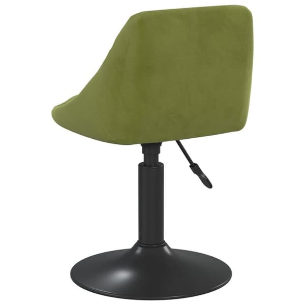 vidaXL Matstol ljusgrön sammet