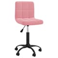 Miniatyrbild 1 av 7: vidaXL Snurrbar matstol rosa sammet