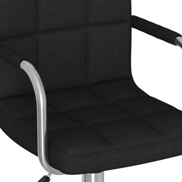 vidaXL drejelig spisebordsstol stof sort